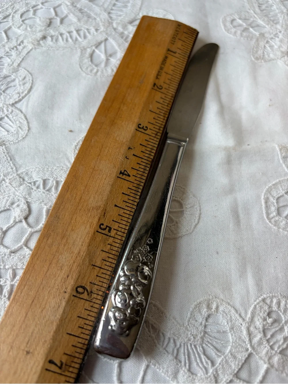 Vintage Care Bears silver stainless knife